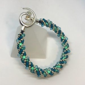 Kumihimo beaded bracelet